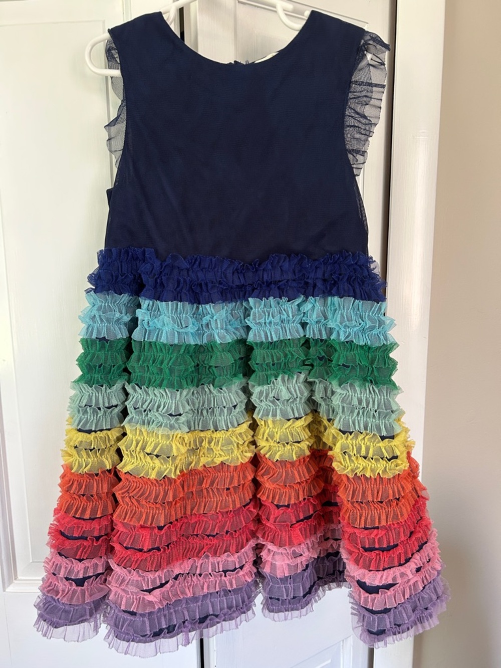 Mini Boden Rainbow Tulle Dress 6/7
